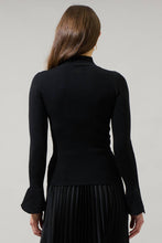 Load image into Gallery viewer, Malvern Bay Black Mock Neck Sweater