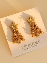 Load image into Gallery viewer, Twinkle Christmas Tree Earrings | Golden & Silver