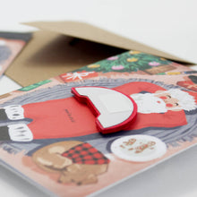 Load image into Gallery viewer, Pop-up Card - Cookie Break Santa - Holiday