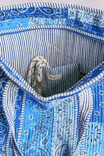 Load image into Gallery viewer, Blue Paisley Tote Bag
