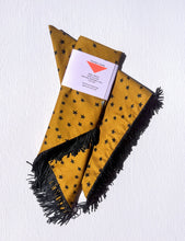 Load image into Gallery viewer, Stars & Checks Fringe Bandanas - Multiple Colors: Brown