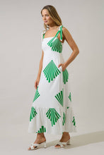 Load image into Gallery viewer, Hendy Shoulder Tie Maxi Dress Fan Breeze
