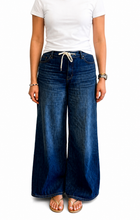 Load image into Gallery viewer, Baggy Wide Leg Jean w Drawstring in Adelaide