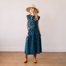 Load image into Gallery viewer, Denim Eyelet Colette Skirt: S
