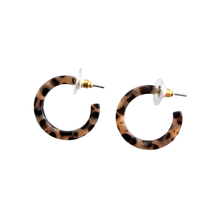 Load image into Gallery viewer, Cam Mini Hoops - Cheetah