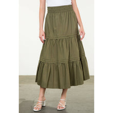 Load image into Gallery viewer, Olive Midi Skirt