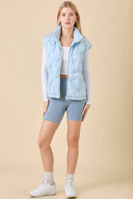 Load image into Gallery viewer, Blue Quilted Cloud Puffer Vest