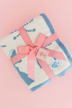 Load image into Gallery viewer, Wrapped in Blue Bows - Plush Cozy Blanket