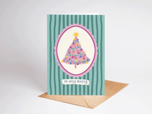 Load image into Gallery viewer, So Very Merry Pink Christmas Tree Holiday Greeting Card