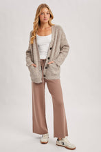 Load image into Gallery viewer, Latte Ribbed Knit Sweater Pants