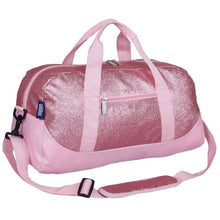 Load image into Gallery viewer, Pink Glitter Overnighter Duffel Bag