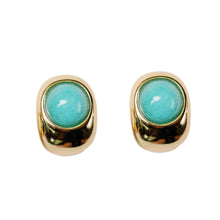 Load image into Gallery viewer, Turquoise Huggie Mini Hoop Earrings
