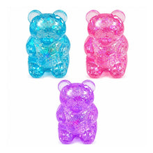 Load image into Gallery viewer, Glittered Gummy Bear Squeeze Stress Relief Toy