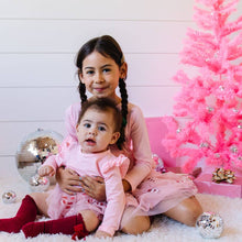 Load image into Gallery viewer, Candy Cane Christmas Long Sleeve Tutu Bodysuit