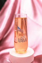 Load image into Gallery viewer, Rose In The USA July 9oz Champagne Flute Tossware