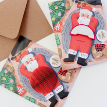 Load image into Gallery viewer, Pop-up Card - Cookie Break Santa - Holiday