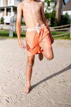 Load image into Gallery viewer, Boy Shorts in Orange Sherbet | UPF 50 Swimwear + Liner