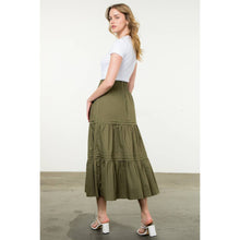 Load image into Gallery viewer, Olive Midi Skirt