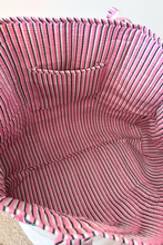Load image into Gallery viewer, Eliza Pink Striped Cherry Tote Bag