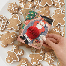 Load image into Gallery viewer, Pop-up Card - Cookie Break Santa - Holiday