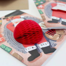 Load image into Gallery viewer, Pop-up Card - Cookie Break Santa - Holiday