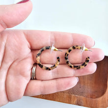 Load image into Gallery viewer, Cam Mini Hoops - Cheetah