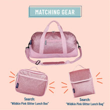 Load image into Gallery viewer, Pink Glitter Overnighter Duffel Bag