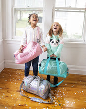 Load image into Gallery viewer, Pink Glitter Overnighter Duffel Bag