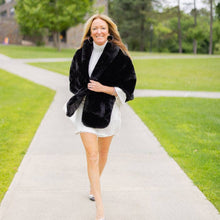 Load image into Gallery viewer, Collins Capelet: Black