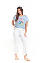 Load image into Gallery viewer, 27" Luxe Demi Boot Jean w/ Sharkbite Hem in White