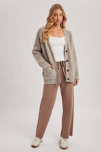 Load image into Gallery viewer, Latte Ribbed Knit Sweater Pants