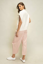 Load image into Gallery viewer, Cream Cable Knit Cap Sleeve Sweater