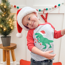 Load image into Gallery viewer, Santa Dino Christmas Shirt