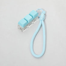 Load image into Gallery viewer, Light Up LED Stress Relief Cube Keyboard Bag Charm: Yellow
