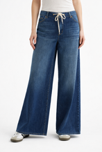 Load image into Gallery viewer, Baggy Wide Leg Jean w Drawstring in Adelaide