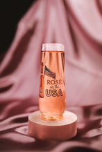 Load image into Gallery viewer, Rose In The USA July 9oz Champagne Flute Tossware