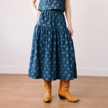 Load image into Gallery viewer, Denim Eyelet Colette Skirt: L