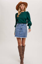 Load image into Gallery viewer, High-Waist Denim Raw Hem Mini Skirt - Light Wash