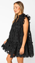 Load image into Gallery viewer, Aubrey Ruffle Short Dress - Black