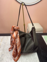 Load image into Gallery viewer, Charcoal Haley Leather Shoulder Bag