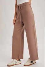 Load image into Gallery viewer, Latte Ribbed Knit Sweater Pants