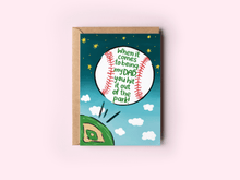 Load image into Gallery viewer, Baseball Out of the Park Father's Day Greeting Card