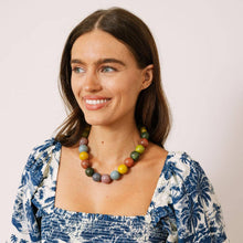Load image into Gallery viewer, Smoky Rainbow Gumball Necklace