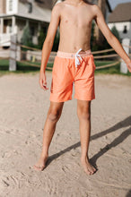 Load image into Gallery viewer, Boy Shorts in Orange Sherbet | UPF 50 Swimwear + Liner