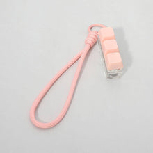 Load image into Gallery viewer, Light Up LED Stress Relief Cube Keyboard Bag Charm: Yellow
