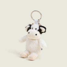 Load image into Gallery viewer, Black & White Cow Keyring