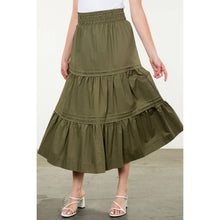 Load image into Gallery viewer, Olive Midi Skirt