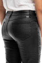 Load image into Gallery viewer, 33" COATED BOOTCUT JEAN IN BLACK