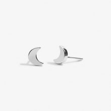 Load image into Gallery viewer, Mini Charms Moon Earrings In Silver Plating