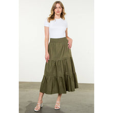Load image into Gallery viewer, Olive Midi Skirt
